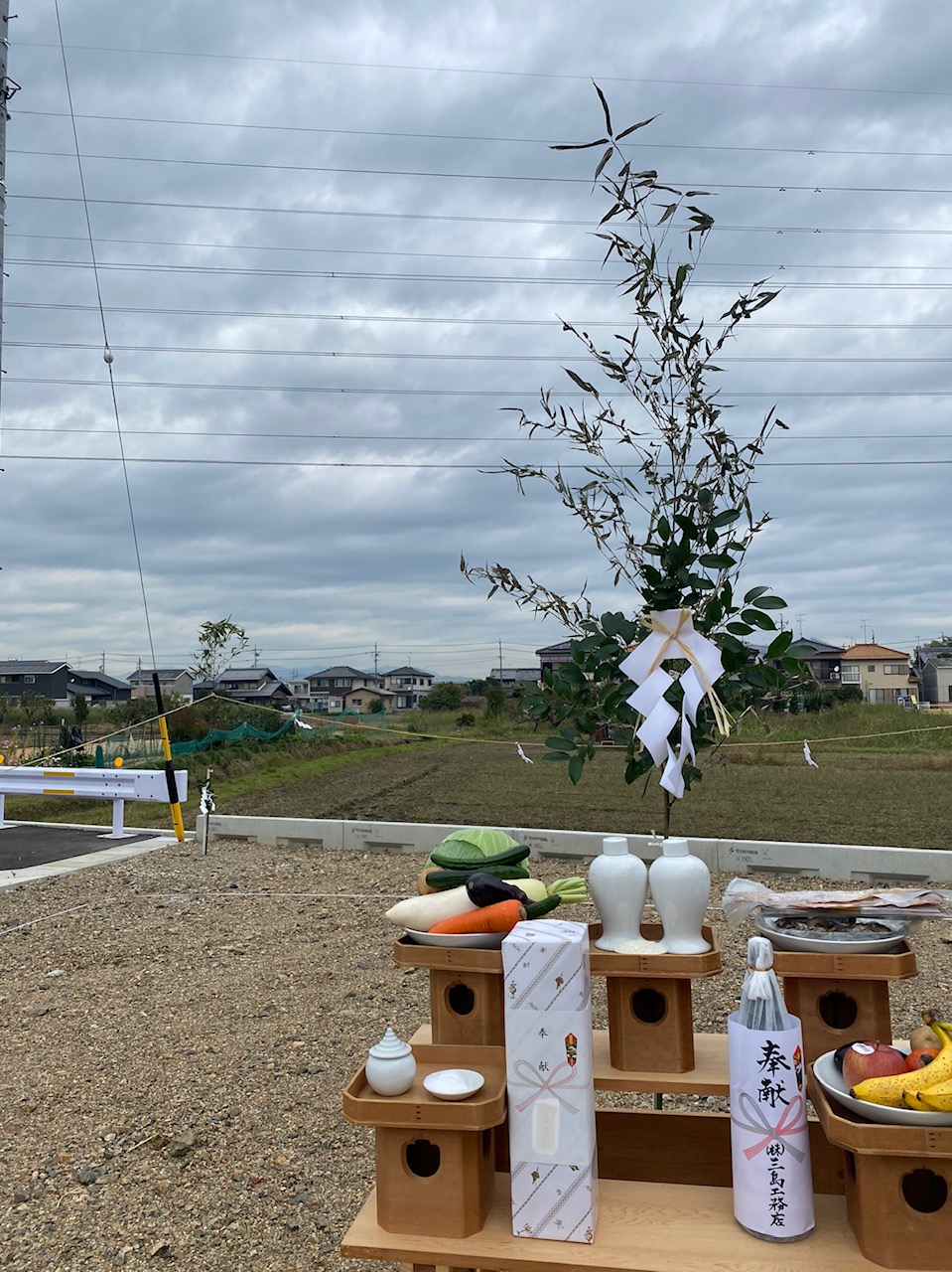 本田の平屋　地鎮祭を執り行いました