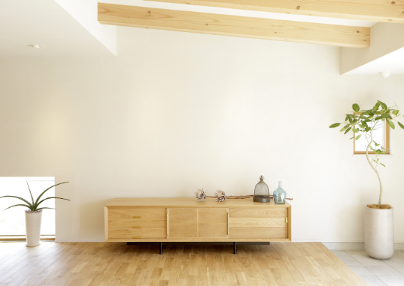 自然素材を用いる造作家具